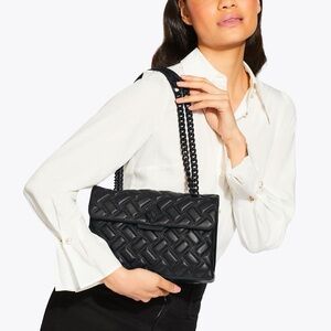 Kurt Geiger Black Quilted Shoulder Bag
